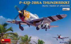 MiniArt Models 1/48 P-47D-28RA Thunderbolt vadászgép modell (MI48022)
