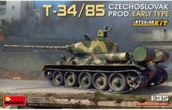 MiniArt Models 1/35 Csehszlovák T-34/85 tank korai változat katonai jármű modell