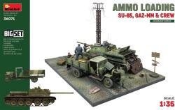 MiniArt Models 1/35 Lőszeres feltöltés modell készlet SU-85 önjáró löveg és GAZ-MM teherautóval (MI36071)