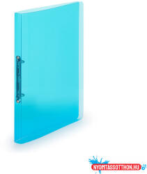 Gyűrűskönyv A4, 2 gyűrűs 2cm gerinc áttetsző PP, Karton P+P Lines kék (52388)
