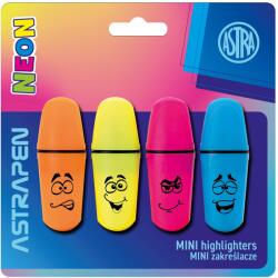 ASTRA art-pap Mini filctollak Astra art-pap, Neonmania, 4 színű készlet, 1-4 mm, kompakt, nem mérgező (PLA-30839472)