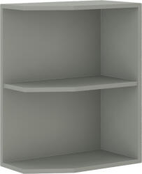TEMPO KONDELA Sarokszekrény polcokkal, alsó, szürke, PRADO 30 D ZAK BB (88028)
