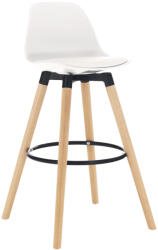 TEMPO KONDELA Bárszék, fehér/bükk, EVANS (254509)