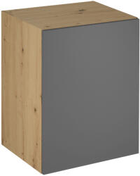 TEMPO KONDELA Felső szekrény, artisan tölgy/szürke matt, univerzális, LANGEN G60G (263686)