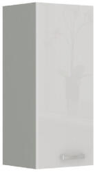 TEMPO KONDELA Felsőszekrény, fehér magasfényű, PRADO 30 G-72 (151017)