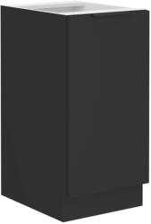 TEMPO KONDELA Alsó szekrény, fekete, SIBER 40 D 1F BB (393035)