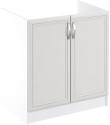 TEMPO KONDELA Mosogatószekrény D80Z, fehér/sosna Andersen, SICILIA (194593)