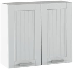 TEMPO KONDELA Felső szekrény, világosszürke/fehér, JULIA TYP 11 (272505)