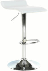TEMPO KONDELA Bárszék, műbőr fehér/króm, LARIA NEW (220332)