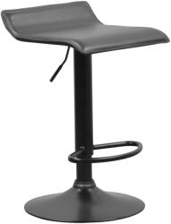 TEMPO KONDELA Bárszék, fekete ekobőr, BAILI (396290)