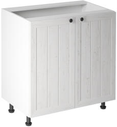 TEMPO KONDELA alsószekrény ajtóval D80, fehér/sosna andersen, PROVANCE (195337)