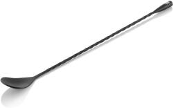  NOCTURN Classic csavart szárú bárkanál 30 cm rozsdamentes acél matt fekete