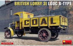 MiniArt Models 1/35 Brit Lorry LGOC 3t B-Type platós teherautó modell (38027)