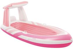 Intex Intex: Csónak alakú matrac napellenzővel - rózsaszín, 244 x 119 x 97 cm