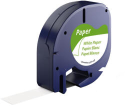 AIMO Etichete din hartie compatibile DYMO LetraTag 12 mm alb pentru borcane, recipiente si organizare bucatarie S0721510 (A91200)
