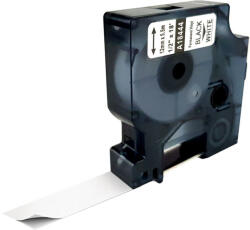 AIMO Etichete din vinil compatibile DYMO Rhino 12 mm negru pe alb pentru tablouri electrice si panouri de comanda 18444 (A18444)