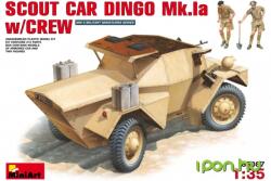 MiniArt Models 1/35 Scout Car Dingo Mk 1a w/CREW katonai jármű modell