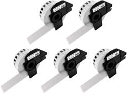 AIMO Set 5 role etichete continue compatibile Brother DK-22210, 29 mm 30, 48 m, pentru produse, rafturi si documente (BHADK22210P5)