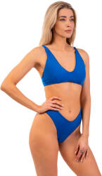NEBBIA Triangle Bralette Bikini Top with padding 457 Blue Fürdőruha M