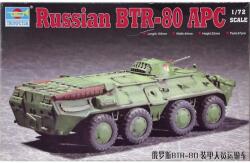 Trumpeter 1/72 Orosz BTR-80 páncélozott katonai jármű modell (07267)