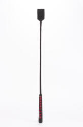 Devil Sticks Nylon paskoló neon csíkkal, kecskebőr markolattal és nubuk fejrésszel - fekete