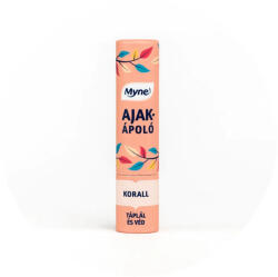 Myne ajakápoló kókusz olajjal korall színben- illatmentes - 7 g