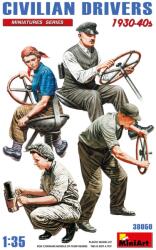 MiniArt Models 1/35 Civil sofőrők 1930-1940 figura modell szett (38050)