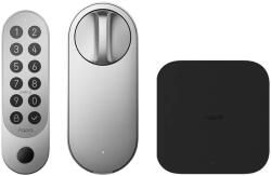Aqara Pachet Încuietoare inteligentă Aqara Smart Lock U200 Kit argintie + Tastatură cu senzor de amprentă + Hub M3, Matter over Thread (HM-G01D EL-D02D A0010107-000272)