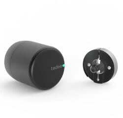 Tedee PRO Set: Încuietoare inteligentă Tedee Smart Lock, Bluetooth 5.0, Neagra + Adaptor (TLV1.1B 32110010)