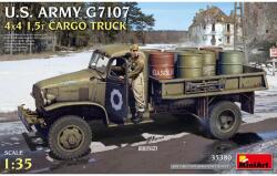 MiniArt Models 1/35 Amerikai hadsereg G7107 4X4 15t platós teherautó katonai jármű modell (35380)