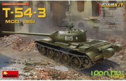 MiniArt Models 1/35 T-54-3 Mod. 1951 kidolgozott belső térrel katonai jármű modell