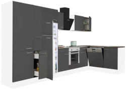  Yorki 370 sarok konyhabútor alsó sütős felülfagyasztós hűtős kivitelben - pepita - 602 990 Ft