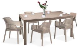 Keter Elody 6+1 kerti bútor garnitúra szett cappuccino (211105_247100_6) - leziter