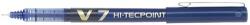 Pilot Roller V7 Hi-Tecpoint Pilot 0.7 mm varf mediu, albastru PBX-V7L