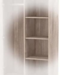 Timba Viki polc szett 1/2 ajtós 2 fiókos szekrényhez 3db krém-fűz