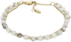Fossil Brățară dublă frumoasă cu mărgele placată cu aur JF04443710