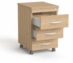 MAYAH Görgős konténer, 3 fiókos, MAYAH "Freedom SV-18", kőris SV-18 K/ IBXK18K (SV-18 K/ IBXK18K)