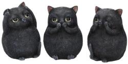 Nemesis Now Set de statuete Nemesis Now Adult: Humor - Three Wise Fat Cats, 8 cm (B3655J7) Figurina