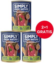 Simply from Nature Nedves kutyaeledel Szarvashússal és hajdinával 400 g (2+1 INGYEN)