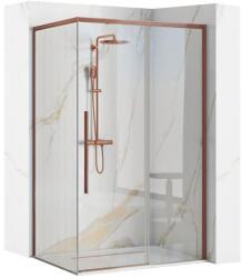 Rea Solar Brush Copper cabină de duș 100x80 cm dreptunghiular cupru mat/sticlă transparentă REA-K9513 (REAK9513)