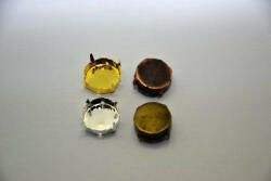 family fűzhető foglalat átm: 16mm ezüst, 4 lyuk (10db/csom. )