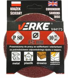VERKE Csiszolókorong, 125mm 10db, V44173, Verke