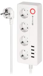 Kruger Matz Prelungitor Smart 4 Prize Schuko 4 Usb Connect P6 Tuya, Km2250 (km2250)