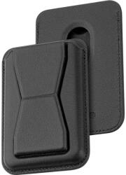 Dviced - Magsafe bőr kártyatartó állvánnyal - fekete (DV550001) (DV550001)