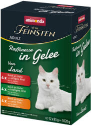 Animonda Vom Feinsten 24x85g animonda vom Feinsten Adult Raffinesse aszpikban Hús vegyes csomag (3 változattal) nedves macskatáp