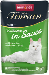 Animonda Vom Feinsten 24x85g animonda vom Feinsten Adult Raffinesse Csirke & kacsa szószban nedves macskatáp