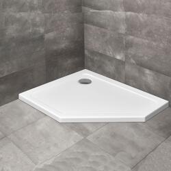 Radaway Cadita dus pentagonala Radaway Doros PT E 100x80 cm acril alb stanga (SDRPT1080-01L)