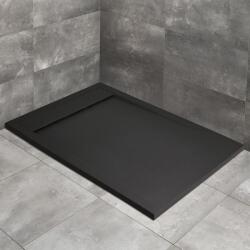 Radaway Cadita dus compozit dreptunghiulara Radaway Teos F 130x80 cm negru (HTF13080-54)