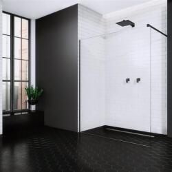 Radaway Paravan de dus tip Walk-in Radaway Modo New II negru-transparent 50 cm sticla securizata 8 mm (389054-54-01)