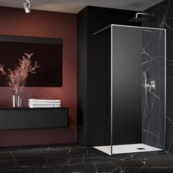 Radaway Paravan de dus tip Walk-in Radaway Modo F II nichel periat-transparent 95 cm sticla securizata 8 mm (10409095-91-01)